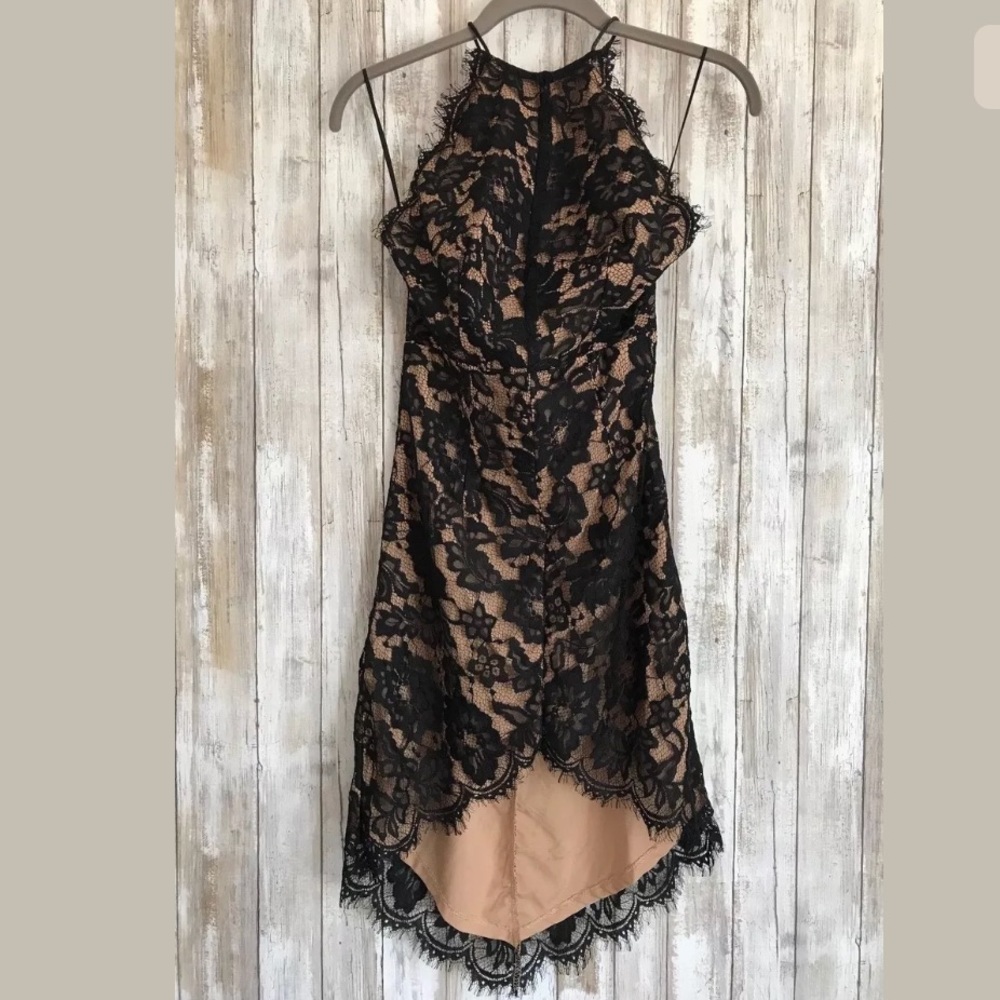 Dream State Hi Low Dress SZ S Sleeveless Halter